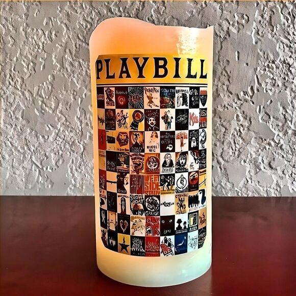 Broadway Musical Theater Flameless Candle w Timer - Picture 1 of 4